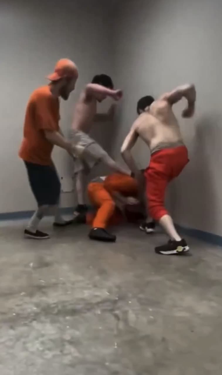 Inmate has his crew jump people