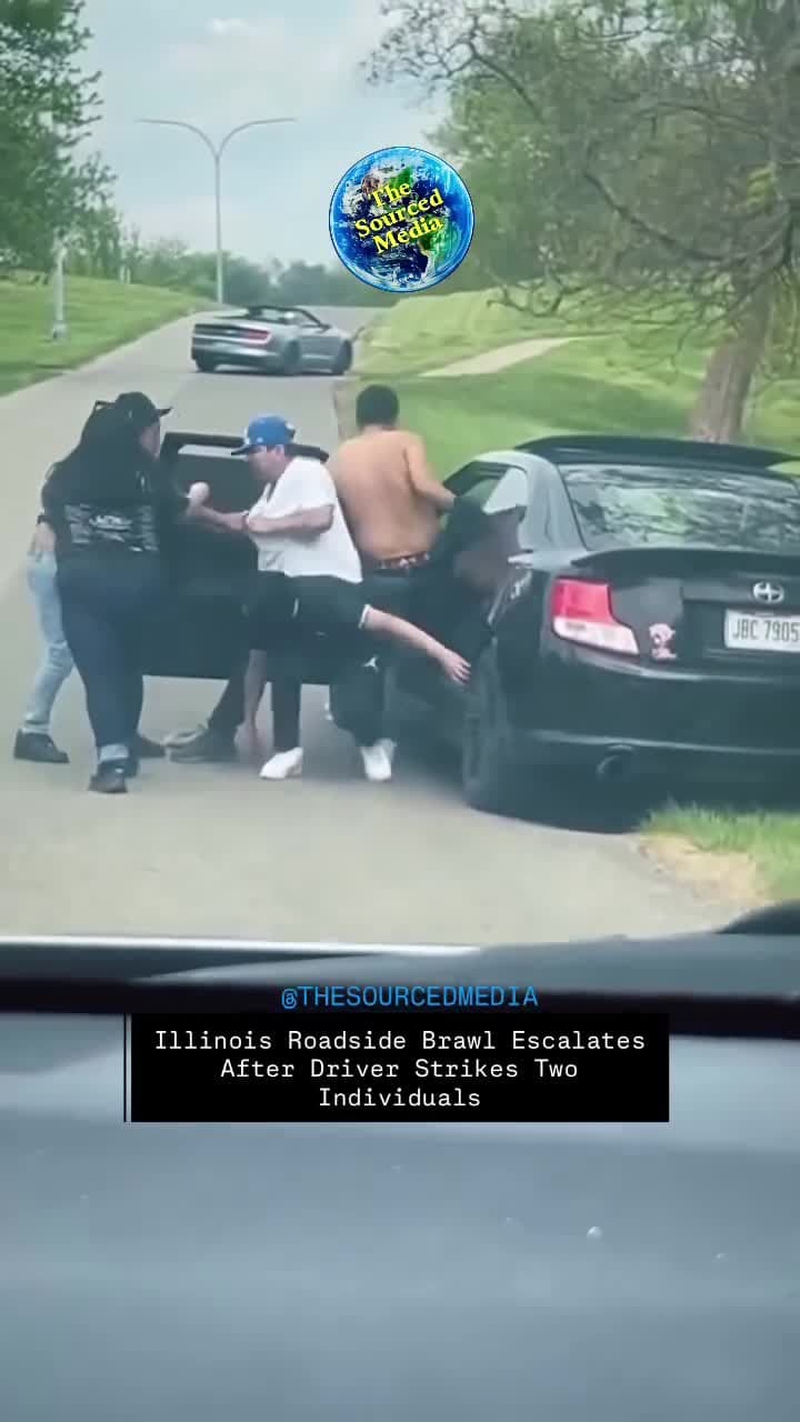 Men hit by car, another car stolen, then a fight 